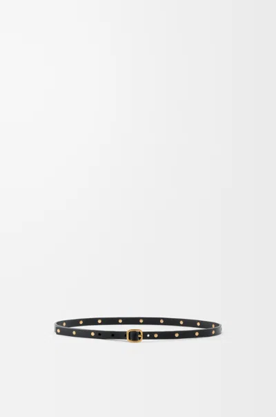 Loewe Studded Leather Belt In Black
