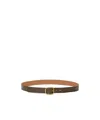 Loewe Rounded Soft Belt In Supple Grained Calfskin In Brown