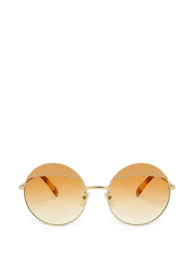 Loewe Round-frame Sunglasses In Gold