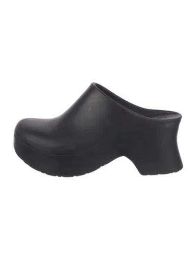 Pre-owned Loewe Rubber Mules In Black