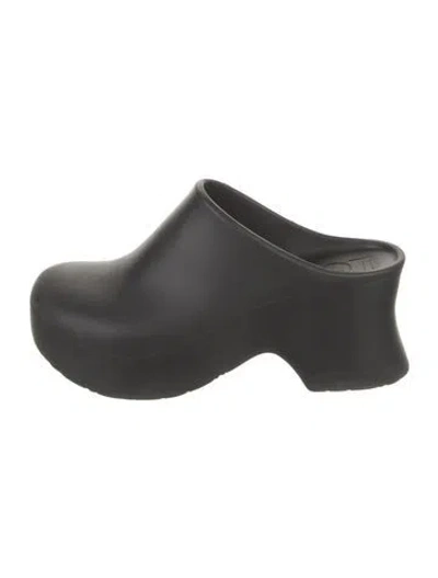 Pre-owned Loewe Rubber Mules In Black