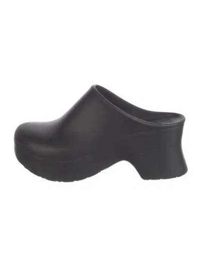 Pre-owned Loewe Rubber Mules In Black