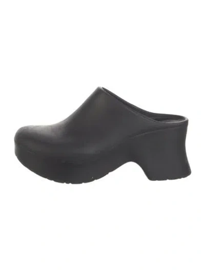 Pre-owned Loewe Rubber Mules In Black