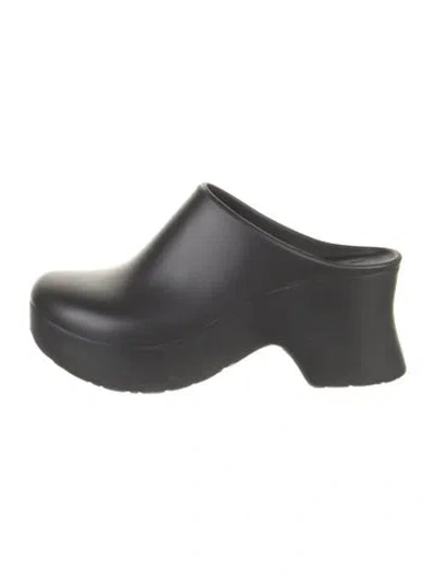 Pre-owned Loewe Rubber Mules In Black