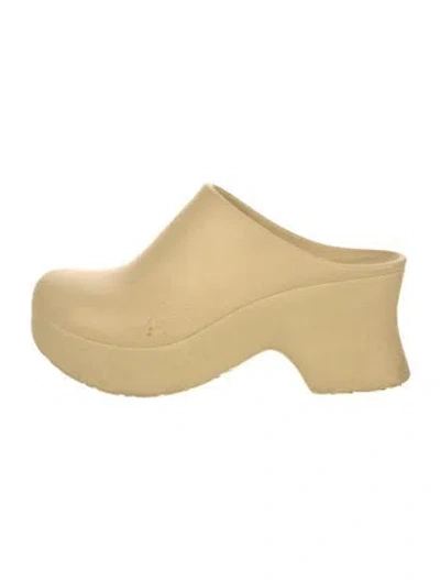 Pre-owned Loewe Rubber Mules In Neutral