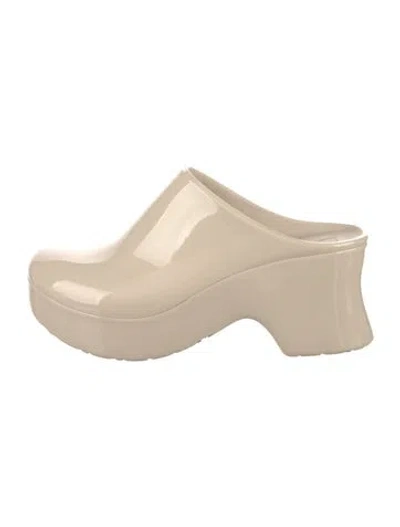 Pre-owned Loewe Rubber Mules In Neutral