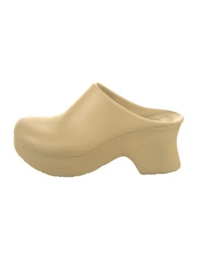 Pre-owned Loewe Rubber Mules In Neutrals
