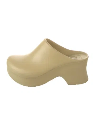 Pre-owned Loewe Rubber Mules In Neutrals