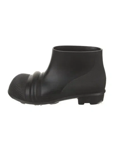 Pre-owned Loewe Rubber Rain Boots In Black