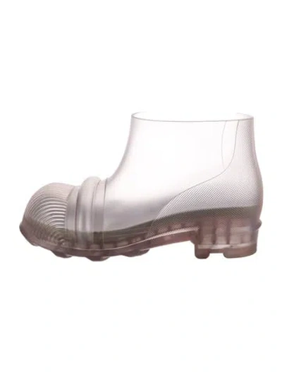 Pre-owned Loewe Rubber Rain Boots In Pink