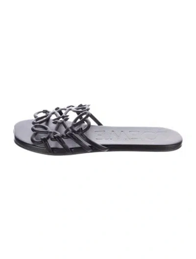 Pre-owned Loewe Rubber Slides In Multicolor
