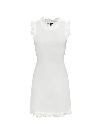 Loewe Robe Débardeur En Coton Stretch Taille: M Pour Femme In White