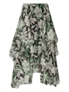 Loewe Ruffled Floral-print Skirt
