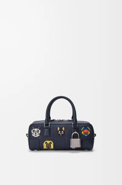 Loewe X Louis Wain Amazona 23 Top-handle Bag In Denim In Blue