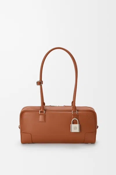 Loewe Amazona 31 Cropped Bag In Shiny Leather Skin For Woman In Orange