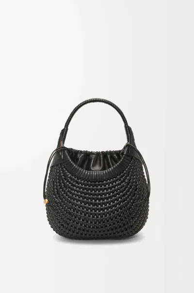 Loewe Diamond Hobo Bag In Leather Skin For Woman In Black