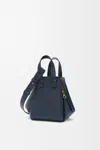 Loewe Compact Hammock Bag In Soft Grained Leather Skin For Woman In Blue