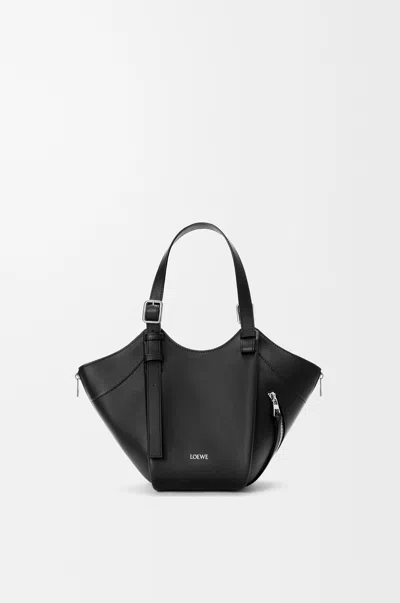 Loewe Hammock Flip Bag In Classic Leather Skin For Woman In Black