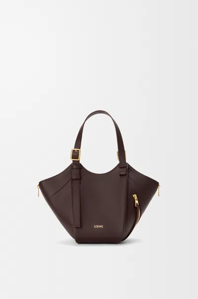 Loewe Hammock Flip Bag In Classic Leather Skin For Woman In Brown