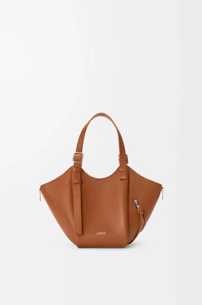 Loewe Hammock Flip Bag In Classic Leather Skin For Woman In Brown