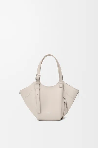 Loewe Hammock Flip Bag In Classic Leather Skin For Woman In Neutral