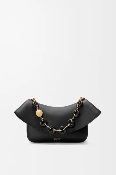 Loewe Medium Ola Bag In Smooth Leather Skin For Woman In Black