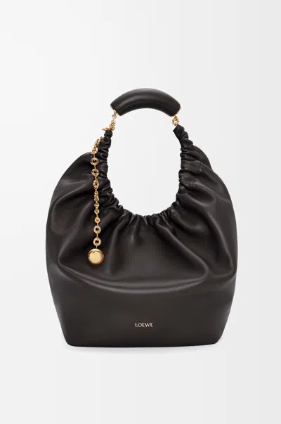 Loewe Medium Squeeze Bag In Mellow Nappa Lambskin For Woman In Black