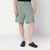 Loewe Sage Green Cargo Shorts In Linen Blend In Green