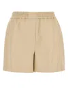Loewe Shorts In Pelle Sabbia Donna