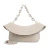 Loewe Womens Ola Medium Leather Cross Body Bag Sand In White