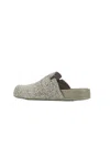 Loewe Textured Surface Slip-on Slippers In Gray