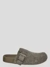 Loewe Textured Surface Slip-on Slippers In Neutral