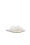 Loewe Petal Anagram Slide In Soft Calfskin In White