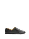 Loewe Pointed Toe Black Sandals In Goat Leather