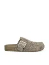 Loewe Easy Buclke Slippers In Brown