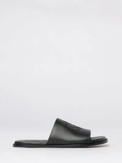 Loewe Flex Anagram Slide Sandals For Men In Black