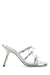 Loewe Ugg Green Rubber And Mesh Peakmod Slippers In Metallic