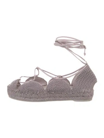 Pre-owned Loewe Sandals In Purple