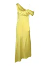 Loewe Satin Long One Off The Shoulder Dress