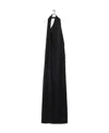 Loewe Satin Maxi Dress With Scarf In Black