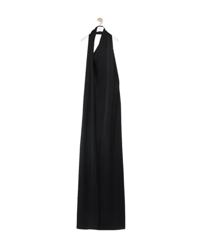 LOEWE LOEWE SATIN SCARF DRESS