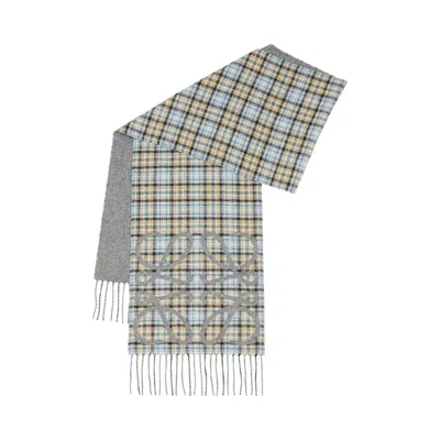 Pre-owned Loewe Scarf 'anthracite/grey/beige' | Women's Size Onesize In Gray