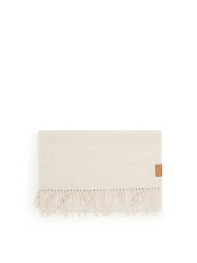 Loewe Scarf Cashmere In White