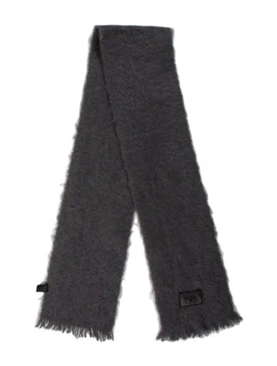 Pre-owned Loewe Scarf In Grey