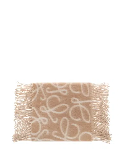 Loewe Scarf In Alpaca And Woo In Multi