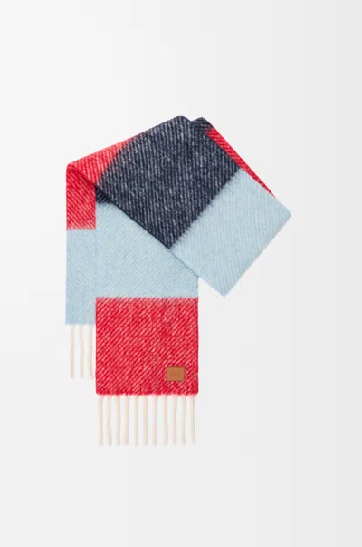 Loewe Scarf In Alpaca And Wool Blend For Woman In Multi