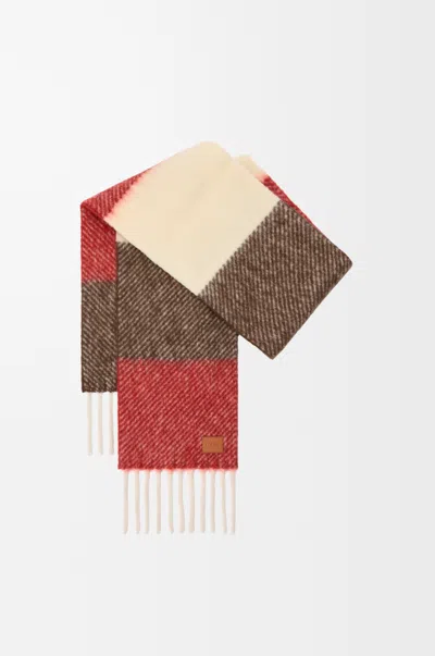Loewe Scarf In Alpaca And Wool Blend For Woman In Multi