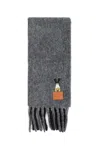 Loewe Scarf In Alpaca And Wool Blend In Gray