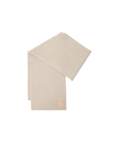 Loewe Scarf In Cashmere In Sand