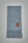 Loewe Scarf In Mohair And Wool In Gray